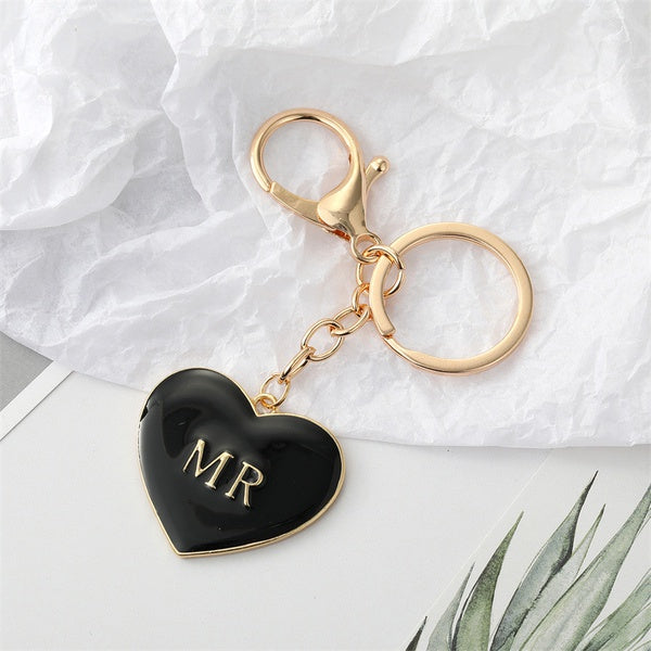 Black Heart Mr. Keychain