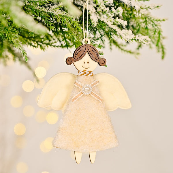 Khaki Angel Ornament
