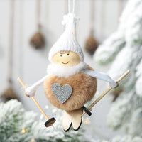 Skiing Ornament - Tan