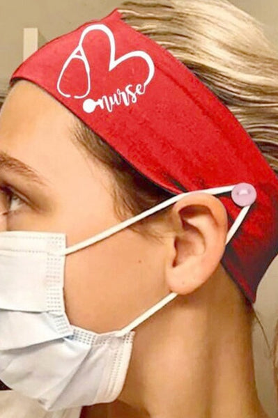 Red Nurse Headband