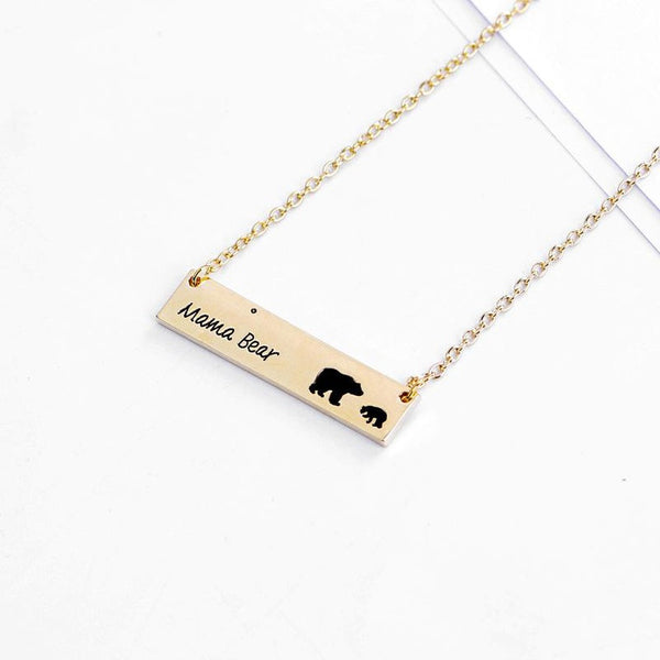 Mama Bear Necklace - 1 Cub