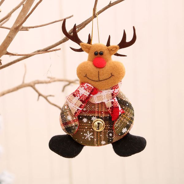 Plaid Reindeer Ornament