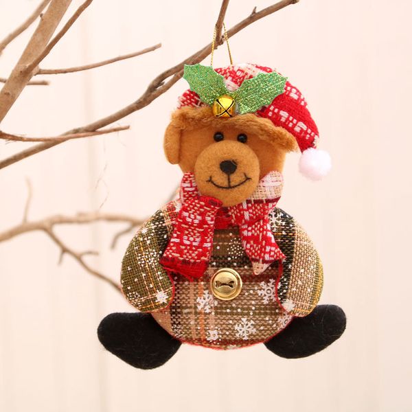 Plaid Bear Ornament