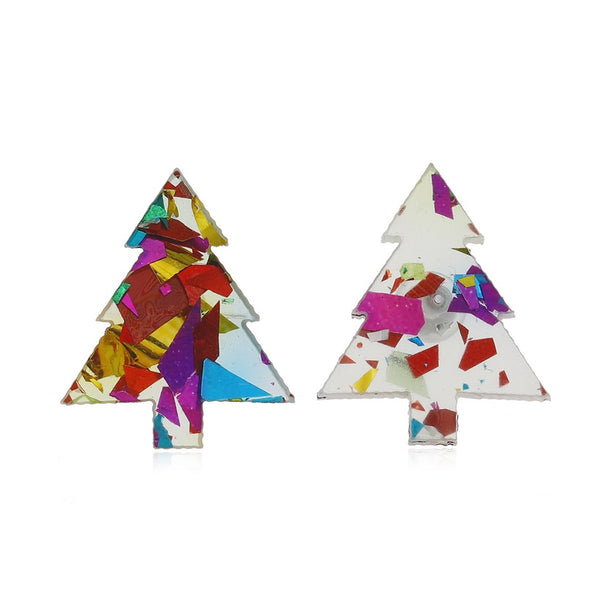 Confetti Tree Earrings
