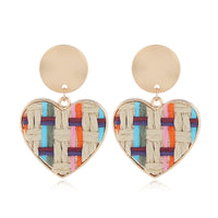 Woven Heart Earrings