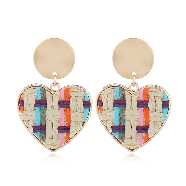 Woven Heart Earrings