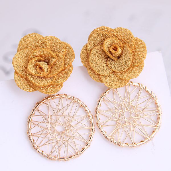 Yellow Flower Dreamcatcher Earrings