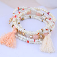 White Tassel Bracelet