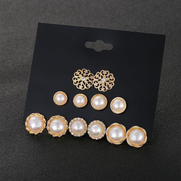 Pearl Earring Set