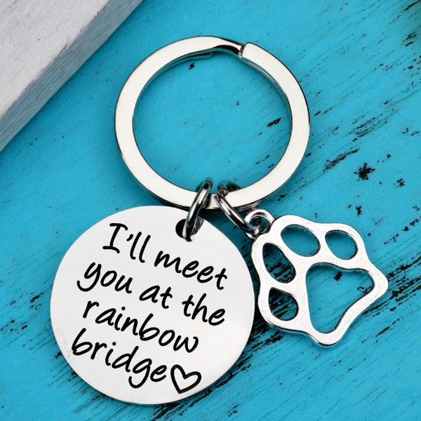 Meet You At Rainbow Bridge Keychain