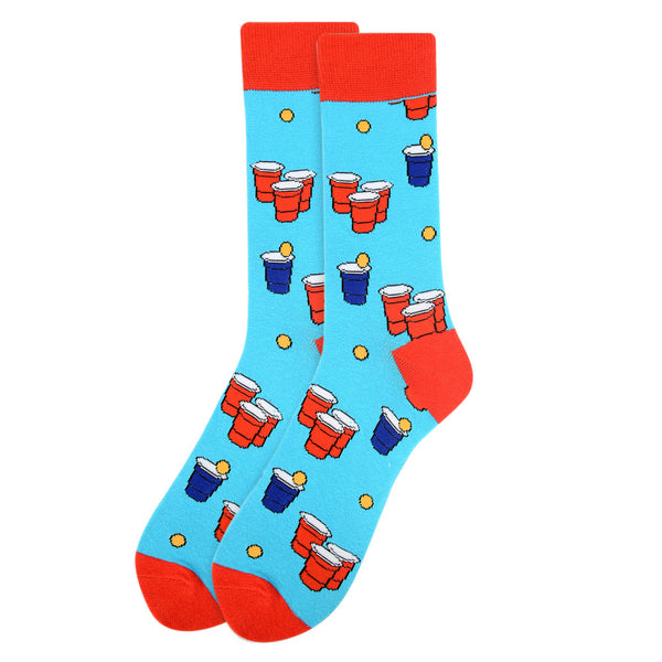 Men's Beer Pong Novelty Socks