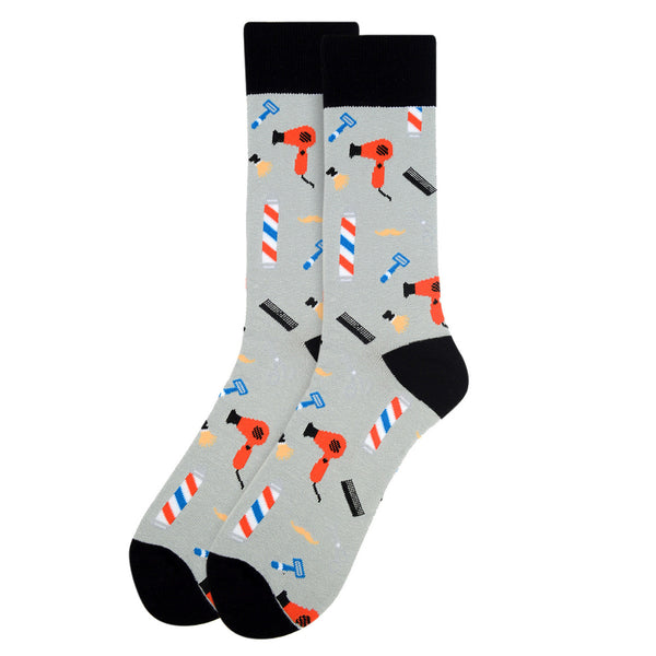 Men's Barber Shop Novelty Socks