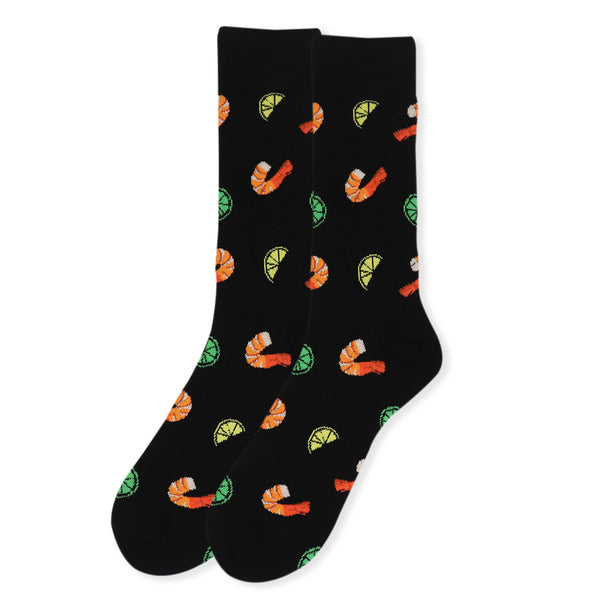 Men's Shrimp Cocktail Novelty Socks