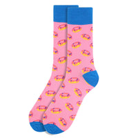Men's Strawberry Donut Novelty Socks