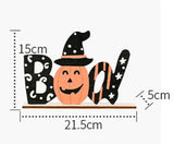 Wooden Boo Halloween Sign