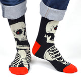 Men's Halloween Skeleton Novelty Socks
