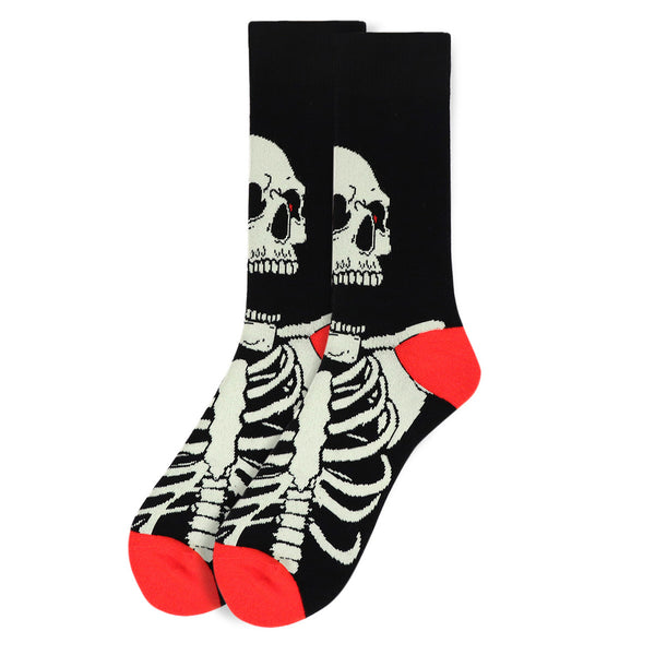 Men's Halloween Skeleton Novelty Socks