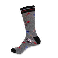 Men's Throwing Darts Novelty Socks