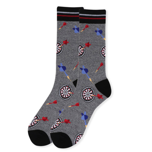 Men's Throwing Darts Novelty Socks
