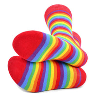 Men's Rainbow Striped Novelty Socks