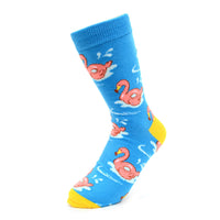 Women's Flamingo Pool Tube Novelty Socks