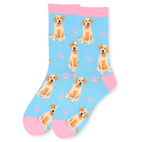 Women's Golden Retriever Dog Novelty Socks