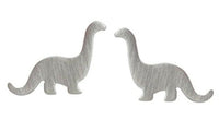 Silver Dinosaur Earrings
