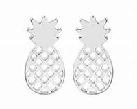 Silver Pineapple Earrings